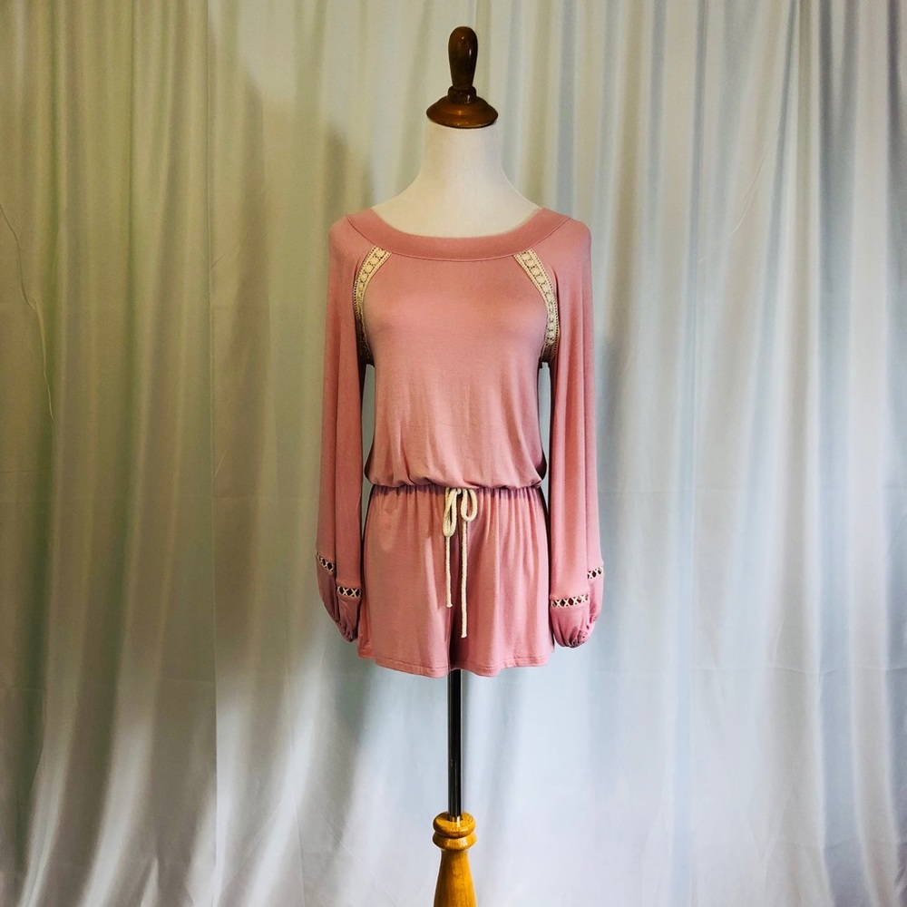 Crochet Trimmed Romper